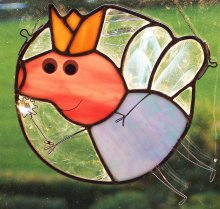 Fairy-Pig Copper Foil Suncatcher